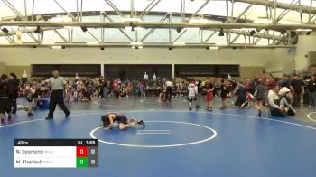 49 lbs Quarterfinal - Noah Desmond, Warhawks Inc. ES vs Mason Theriault, Maine Trappers ES