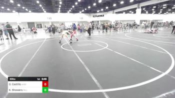 88 lbs Consolation - Octavio Castillo, Juggernaut WC vs Kaine Showers, Falls Academy