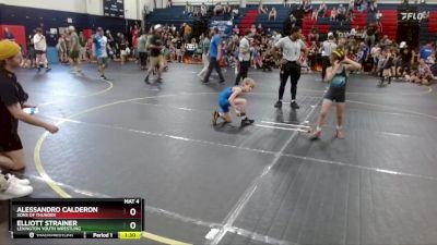 68 lbs Cons. Semi - Alessandro Calderon, SONS OF THUNDER vs Elliott Strainer, Lexington Youth Wrestling