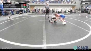 40 lbs Rr Rnd 2 - Barlow Schubert, Chandler Takedown Club vs Braxton Patterson, Kingfisher YellowJackets