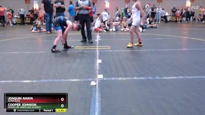 74 lbs Round 2 - Cooper Johnson, Hurricane Wrestling Academy vs Joaquin Amaya, Alpha Elite