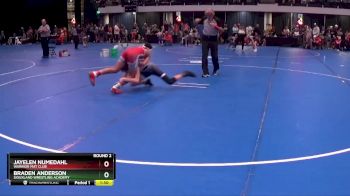 110 lbs Round 2 - Braden Anderson, Siouxland Wrestling Academy vs Jayelen Numedahl, Warrior Mat Club