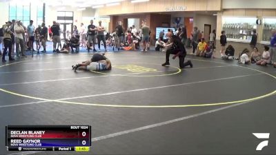 93 lbs Round 2 - Reed Gaynor, NOVA Wrestling Club vs Declan Blaney, NOVA Wrestling Club