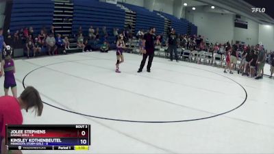 60 lbs Round 1 (6 Team) - Kalynda Smallwood, Kansas Girls vs Kinley Pederson, Minnesota Storm Girls