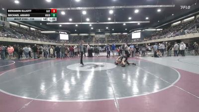 115 lbs Consolation - Benjamin Elliott, Gaithersburg vs Michael Amaro, Woodbridge Township