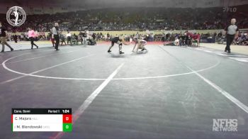 4A-138 lbs Cons. Semi - Michael Blendowski, CATOOSA vs Coltyn Majors, HILLDALE