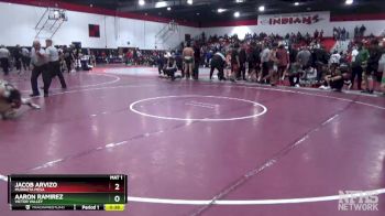 138 lbs 5th Place Match - Jacob Arvizo, Murrieta Mesa vs Aaron Ramirez, Victor Valley