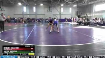 174 lbs Cons. Round 5 - Jacob Sherzer, Cornell College vs Caelen Shannon, Iowa Wesleyan