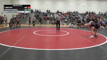 120 lbs Cons. Round 3 - Grayson Waddell, Solon vs Reid Kite, Van Buren County