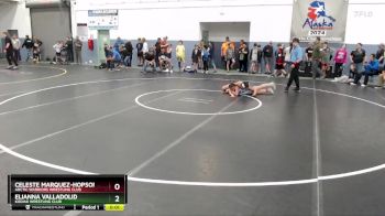 102 lbs Round 2 - Elianna Valladolid, Kodiak Wrestling Club vs Celeste Marquez-Hopson, Arctic Warriors Wrestling Club