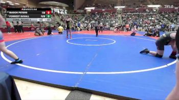 160 lbs Cons. Round 3 - Forrest Duvall, Pottsville Apache Youth Wrestling vs Mason Peters, Team Conquer Wrestling
