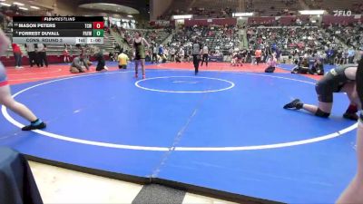 160 lbs Cons. Round 3 - Forrest Duvall, Pottsville Apache Youth Wrestling vs Mason Peters, Team Conquer Wrestling