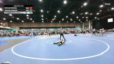 53-54 lbs Round 2 - Raylan DeRosa, Douglas County Grapplers WC vs Hunter Romero, Greenwave Youth Wrestling Club