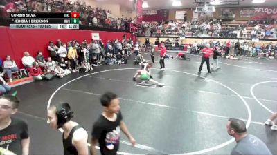 100 lbs Champ. Rd Of 16 - Jedidiah Erekson, McCall Wrestling Club vs Corbin Silva, Kuna Klub
