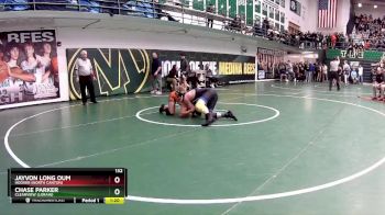 132 lbs Champ. Round 2 - Chase Parker, Clearview (Lorain) vs Jayvon Long Oum, Hoover (North Canton)