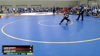 65 lbs Semis (4 Team) - Jamis Burnett, MAHACA vs Andrew Soine, Quad County