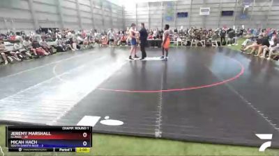 285 lbs Round 1 (16 Team) - Jeremy Marshall, Illinois vs Micah Hach, South Dakota Blue