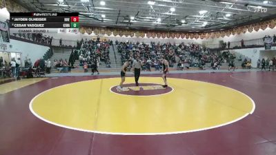 126 lbs Champ. Round 1 - Cesar Vasquez, Kelly Walsh vs Jayden Olheiser, Riverton