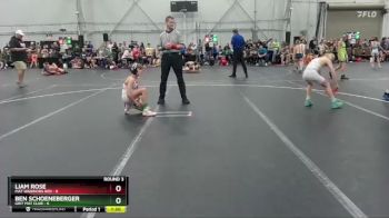 84 lbs Round 3 (4 Team) - Ben Schoeneberger, Grit Mat Club vs Liam Rose, Mat Warriors Red