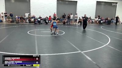 83 lbs Placement Matches (8 Team) - Jaxon Sanchez, California vs Benjamin Marino, New York Gold