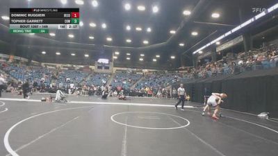 149 lbs Champ. Round 3 - Topher Garrett, Cowley College vs Dominic Ruggieri, Benedictine College