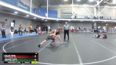 100 lbs Round 5 (6 Team) - Callie Trail, Brawler Elite vs Mehmet Kaya, Vipers Wrestling