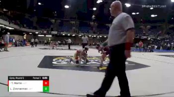 113 lbs Cons. Round 5 - Tyler Martin, Naperville Central vs Liam Zimmerman, Lockport