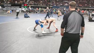 D 1 126 lbs Cons. Semi - Luke Jones, St. Paul`s vs Matthew Graffagnini, Brother Martin