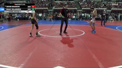 123 lbs Cons. Round 2 - Isaac Villanueva, Team Champs vs Tatum Branson, Thunder Basin High School