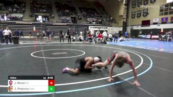 125 lbs Semifinal - Jacob Moran, Indiana vs Zander Phaturos, Campbell
