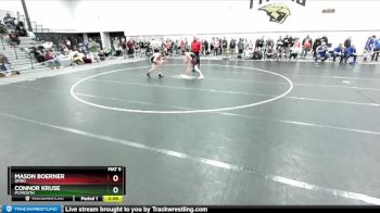 126 lbs Cons. Round 3 - Connor Kruse, Plymouth vs Mason Boerner, Omro