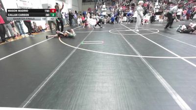 64 lbs Quarterfinal - Mason Madrid, Team Tulsa Wrestling Club vs Callan Carson, Salina Wrestling Club