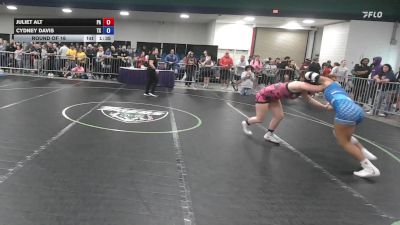 160 lbs Round Of 16 - Juliet Alt, PA vs Cydney Davis, TX