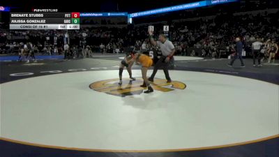 125 lbs Consi Of 16 #1 - Brenaye Stubbs, Pittsburg Senior (NC) vs Julissa Gonzalez, Garces (CS)