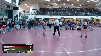 80 lbs Semifinal - Shane Bayley, West vs Brigg Morrill, Meridian