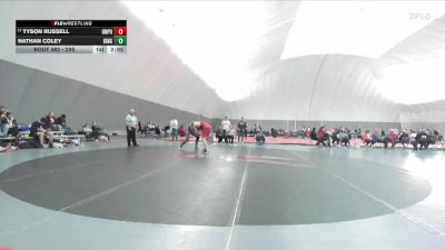 285 lbs Cons. Round 4 - Nathan Coley, King vs Tyson Russell, Unattached - Purdue