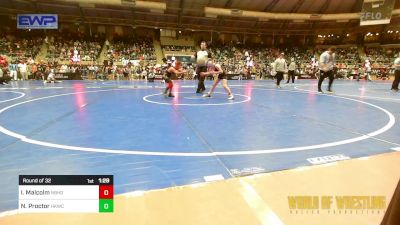 76 lbs Round Of 32 - Iversynn Malcolm, Neighborhood Wrestling Club vs Niko Proctor, Henryetta Knights Wrestling Club