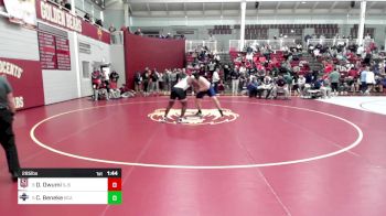 285 lbs Quarterfinal - Derek Owumi, Saint James School vs Corey Beneke, Bethlehem Christian