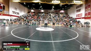 132 lbs Cons. Round 1 - Broc Frank, Powell vs Kolton Bonenberger, Lander Valley