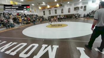 138 lbs Semifinal - Bennett Sanford, Greybull/Riverside vs Benson Jolley, Rocky Mountain