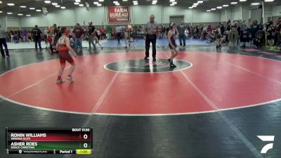 77 lbs Champ. Round 2 - Asher Roes, Grace Christian vs Ronin Williams, Virginia Elite