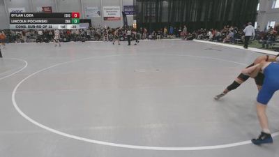 113 lbs Cons. Sub-rd Of 32 - Lincoln Pochinski, Sebolt Wrestling Academy vs Dylan Loza, Esperanza HS