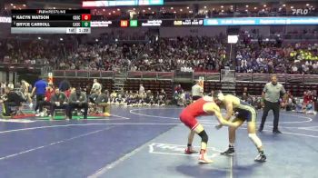 1A-144 lbs Champ. Round 2 - Bryce Carroll, Cascade vs Kacyn Watson, Central Decatur
