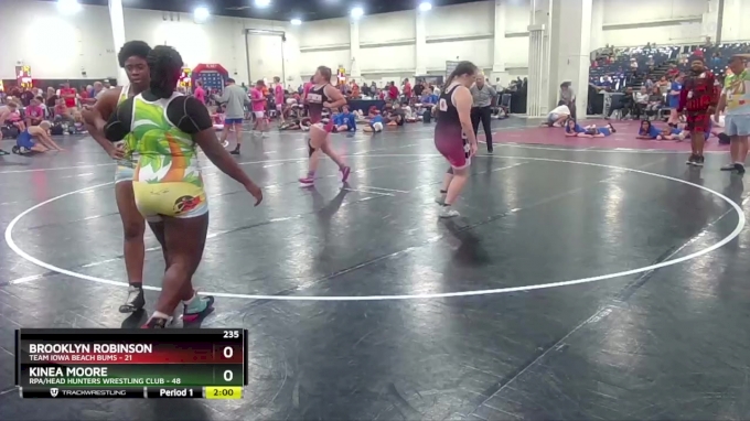 235 Lbs Round 6 8 Team Kinea Moore Rpa Head Hunters Wrestling Club Vs Brooklyn Robinson