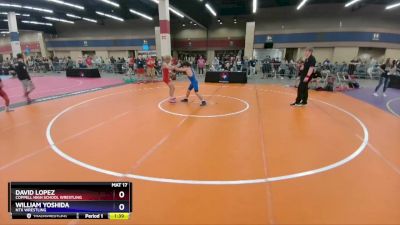 113 lbs Cons. Round 2 - David Lopez, Coppell High School Wrestling vs William Yoshida, NTX Wrestling