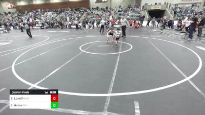 74 lbs Quarterfinal - Evan Lovell, MatTime vs Ezekiel Avina, Elk Grove Wr Acd