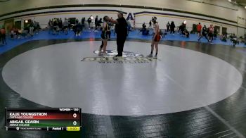 130 lbs Cons. Round 2 - Kaije Youngstrom, Carthage College vs Abigail Geairn, Adrian College