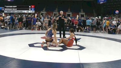 140 lbs Cons. Sub-rd Of 32 - Kayden Sipp, Nebraska vs Morgan Hills, Kansas