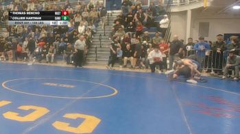 139 lbs Semifinal - Thomas Bencho, West Allegheny vs Collier Hartman, Canon-McMillan