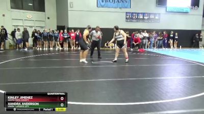 235 lbs Quarterfinal - Xandra Anderson, Union, LaPorte City vs Kinley Jimenez, South Tama County